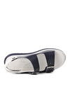 Navy Blue White Boys Flat Sandals 1530 F
