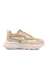 Beige-White Womens Sneakers 026 Z