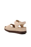 Beige Womens Flat Sandals 07-109RR Z