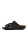 Black Womens Slippers 08-054 Z NARROW MOLD