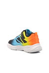 Black-Phosphor Orange Childrens Sports Shoes 1622 F
