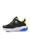 Black-F.Yellow-Sax Childrens Sports Shoes 1648 P