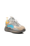 Gray-Orange Childrens Sneakers 1668 F