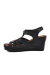 Black Womens Flat Sandals 19-200 Z