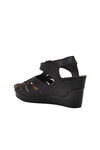 Black Womens Flat Sandals 19-200 Z