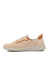 Beige Genuine Leather Womens Casual Shoes 2216112Y Z
