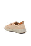 Beige Genuine Leather Womens Casual Shoes 2216112Y Z