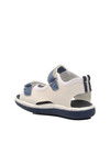 White Blue Orthopedic Boys Sandals 24-996 P