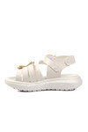 White Kids Flat Sandals 24-997 P