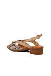 Beige Genuine Leather Womens Sandals 24026020Y Z