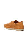 Tan Genuine Leather Anatomic Womens Casual Shoes 24058 Z