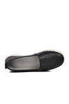 Black Genuine Leather Anatomic Womens Casual Shoes 24075 Z