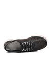 Black Genuine Leather Anatomic Womens Casual Shoes 24077-LZ