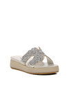 Silver Womens Slippers 286064 Z