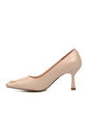 Beige Womens High Heel Shoes 357069 Z