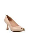 Beige Womens High Heel Shoes 357069 Z