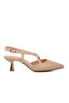 Beige Womens High Heel Shoes 357078 Z