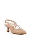 Beige Womens High Heel Shoes 357078 Z