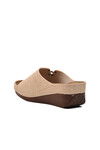 Beige Womens Slippers 38-973 Z