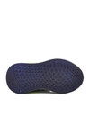 Navy Blue-White-Fluorescent Yellow Childrens Sneakers 730 P