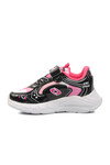 Black Fuchsia Velcro Girls Sneakers 732 P