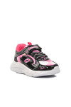 Black Fuchsia Velcro Girls Sneakers 732 P