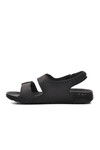 Black Mens Flat Sandals 80-954 M