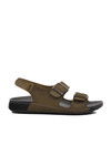 Green Mens Flat Sandals 80-954 M