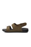 Green Mens Flat Sandals 80-954 M
