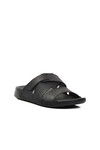 Black Anatomical Velcro Mens Slippers 80-989 M