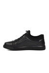 Black Genuine Leather Mens Casual Shoes 818 M