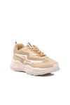 Beige-White Womens Sneakers 026 Z
