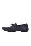 Navy Blue Nubuck Mens Casual Shoes D7217 M