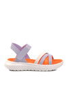 Lilac-Orange Girls Flat Sandals 24-999 F