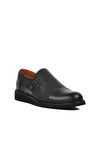 Black Genuine Leather Mens Casual Shoes Premium 03256 M