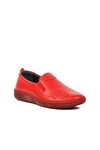Red Genuine Leather Womens Casual Shoes Premium 04035 Z
