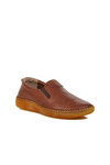 Tan Genuine Leather Womens Casual Shoes Premium 04035 Z