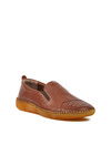 Tan Genuine Leather Womens Casual Shoes Premium 04132 Z