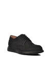 Black Nubuck Genuine Leather Mens Casual Shoes Premium 33281 M