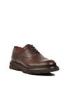 Brown Genuine Leather Mens Casual Shoes Premium 33283 M
