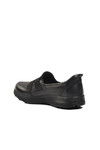 Black Genuine Leather Womens Casual Shoes 017-LZ