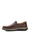 Brown Genuine Leather Mens Casual Shoes 022-DM