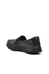 Black Genuine Leather Anatomical Womens Casual Shoes 040 Z