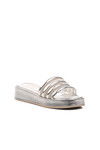 Silver Patent Leather Womens Slippers 0902 Z