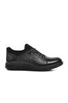 Black Genuine Leather Mens Casual Shoes 108 M