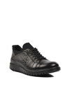 Black Genuine Leather Mens Casual Shoes 108 M