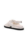 White Womens Flat Sandals 150 Z