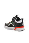Black-White-Red Childrens Sneakers 1726 F
