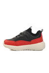 Black-Red Childrens Sneakers 1739 P