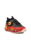 Black-Red Childrens Sneakers 1739 P